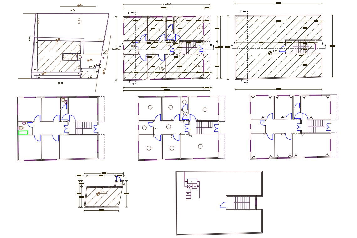 35' X 48' Plot Size For 3 BHK House Plan