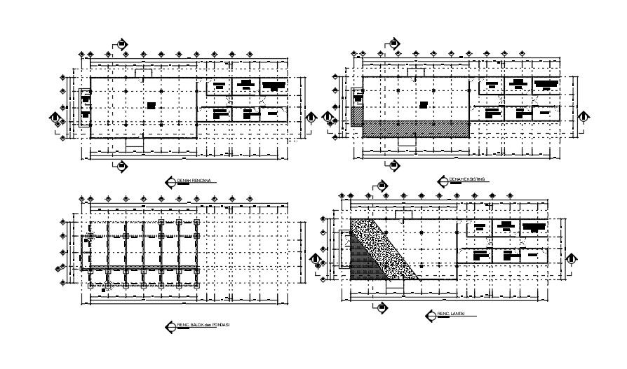 35x11m ware house plan 2D AutoCAD drawing is given in this file