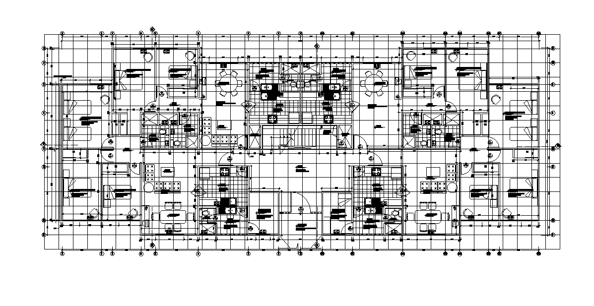 35x13m house plan detail is given in this 2D Autocad DWG drawing file. Download the 2D Autocad DWG drawing file.