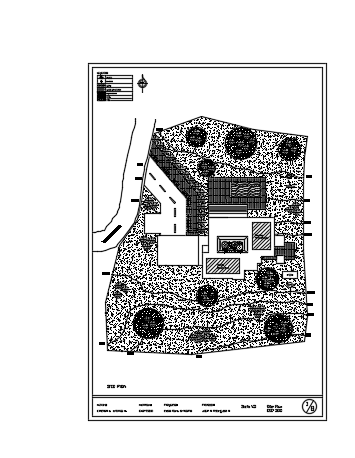 35x25m house plan site layout 2D drawing is given in this file