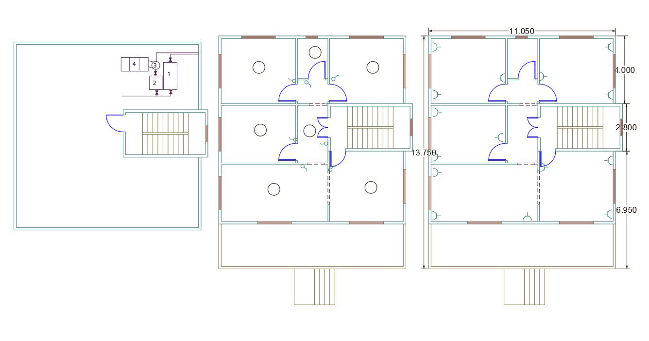 36 By 42 Feet House Electrical Layout Plan