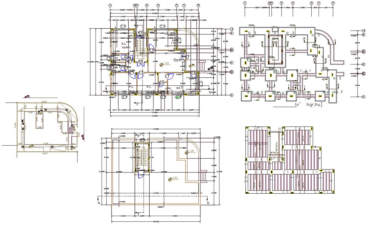 36' X 50' House Plan DWG File (120 square yards)