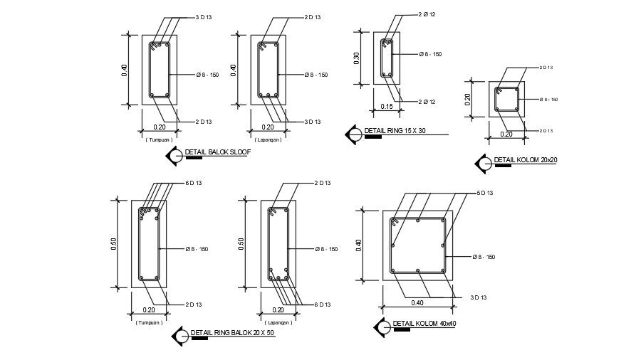 36x11m ware house beam cross section view is given