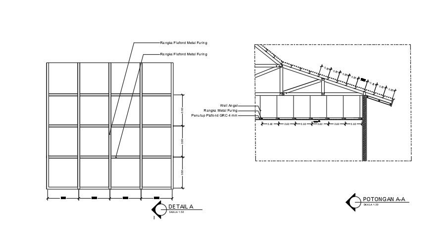 36x11m ware house roof truss joint construction drawing