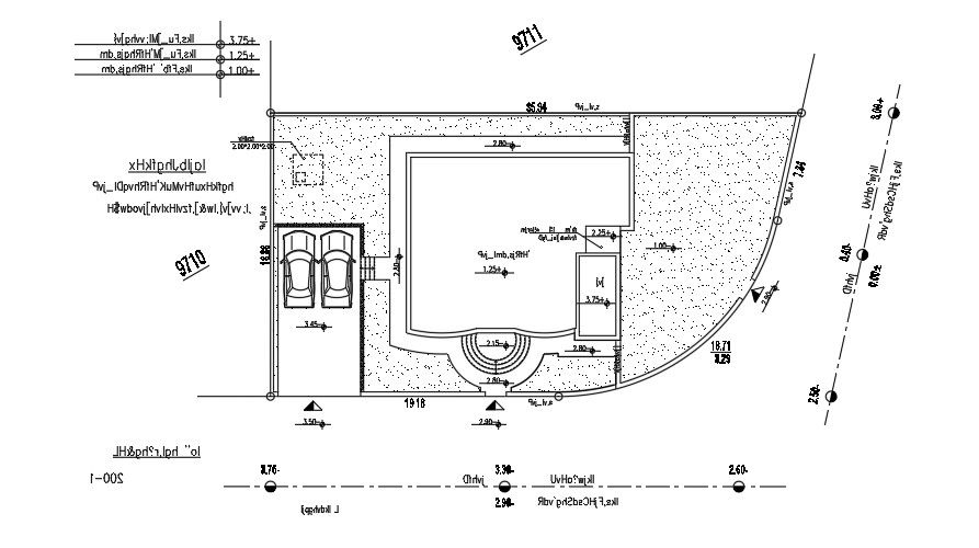 36x19 Meter House Site Plan Layout AutoCAD DWG File