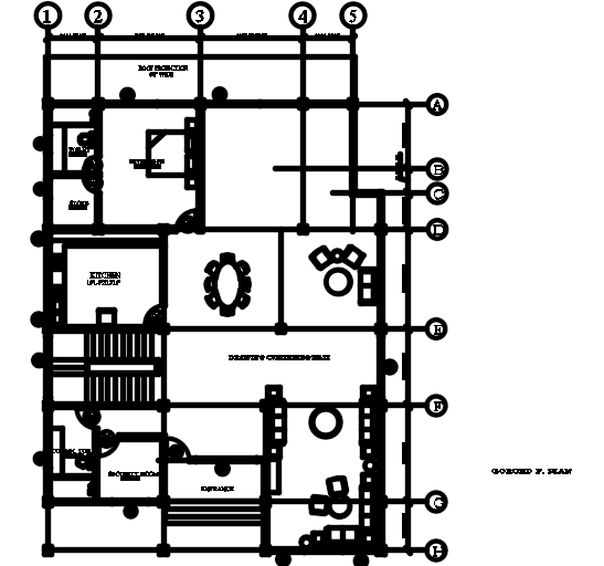 36’x60’ multifamily ground floor house plan AutoCAD drawing