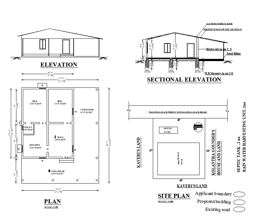 37X46 East-Facing 2BHK House Plan Vastu-Compliant DWG PDF file