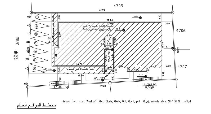 37x18 Meter Site Plan AutoCAD Layout File