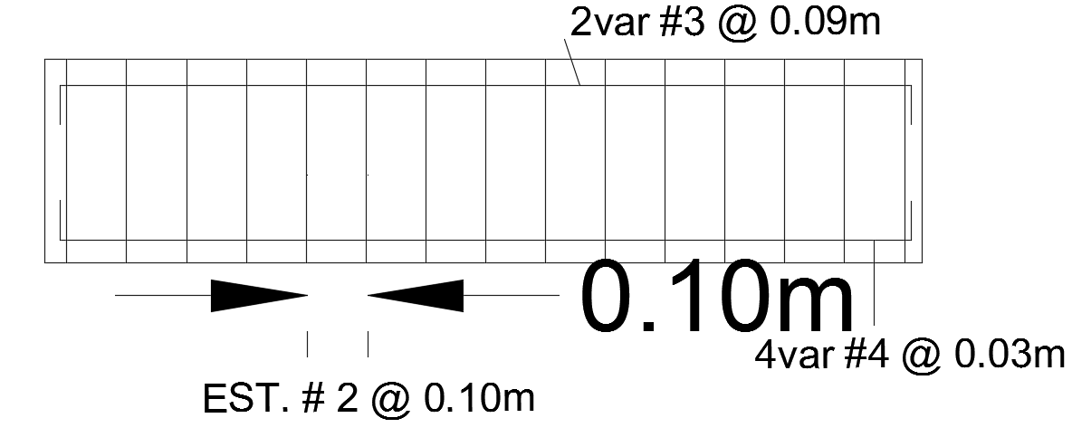 393cm length of the beam deflection drawing is given in this file