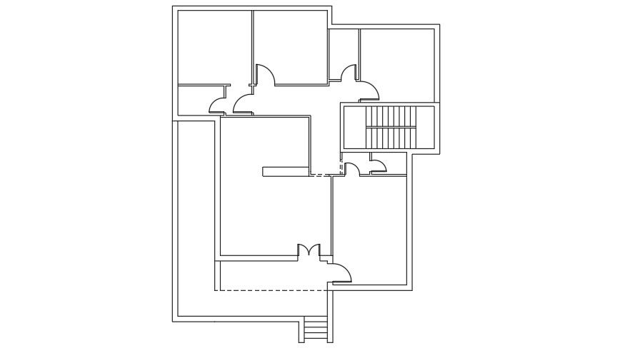 3 BHK AutoCAD 2D House DWG File Download