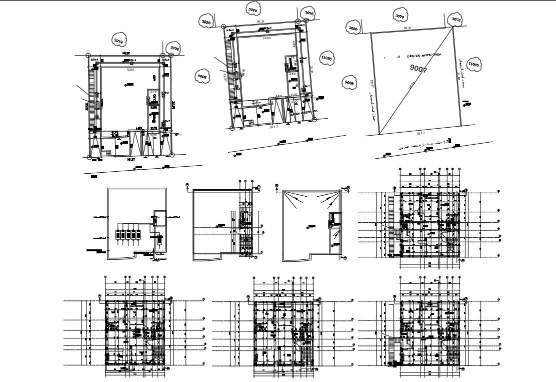 3 Bedroom Apartment with Site Plan DWG File