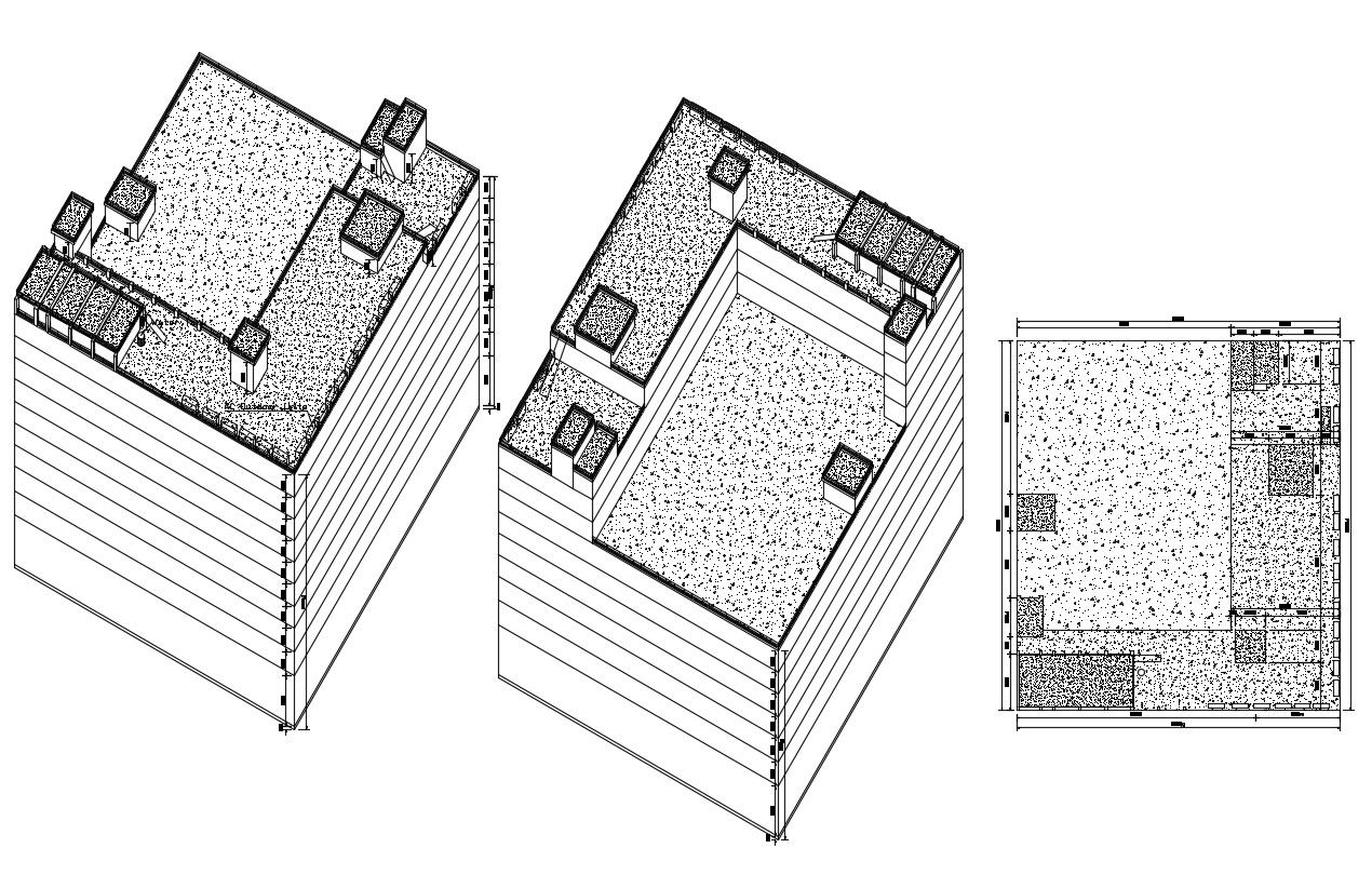 3D Building Design Autocad File