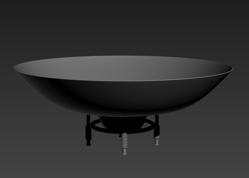 3D Ceiling Lamp Plate MAX File