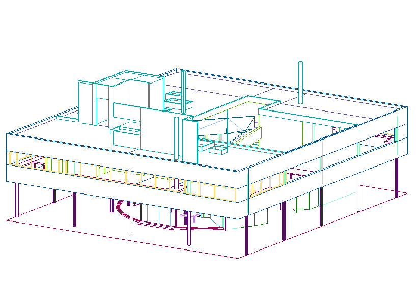 3D Design of Housing Project dwg file