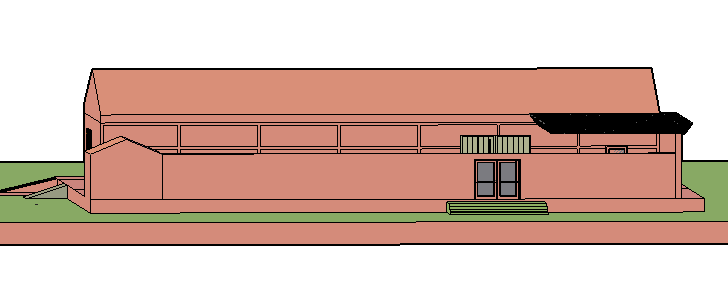 3D Design of Industrial Building Architecture Layout dwg file