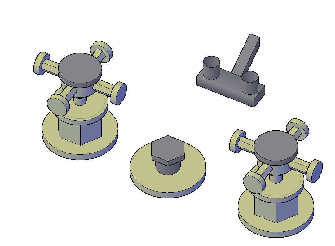 3D Drawing Of Water Tap Valve With Rendered CAD File