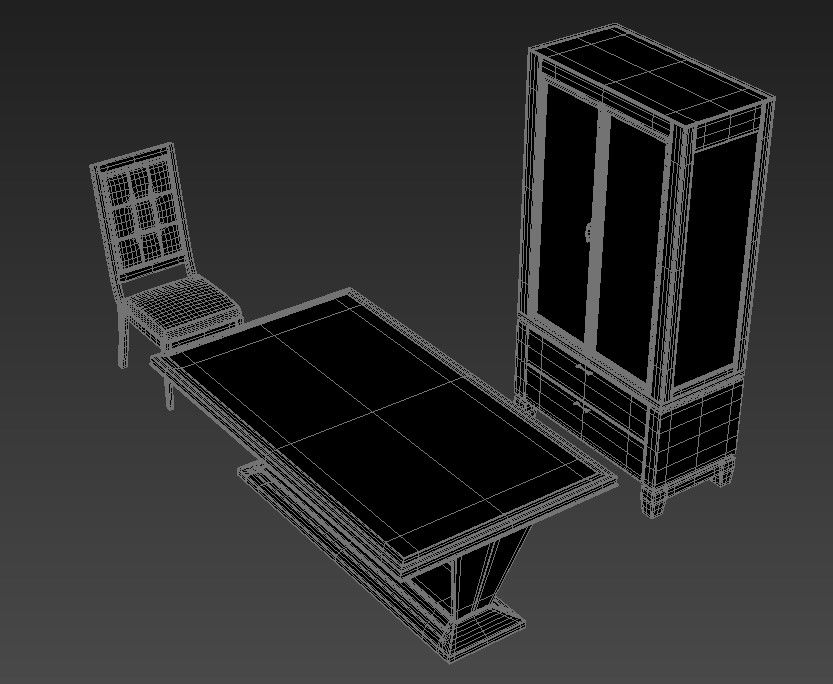 3D Furniture Rendered In 3D MAX File Free Download 