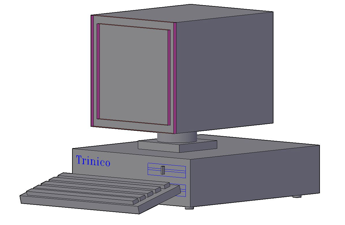 3D Model Of Computer Download In Free DWG File