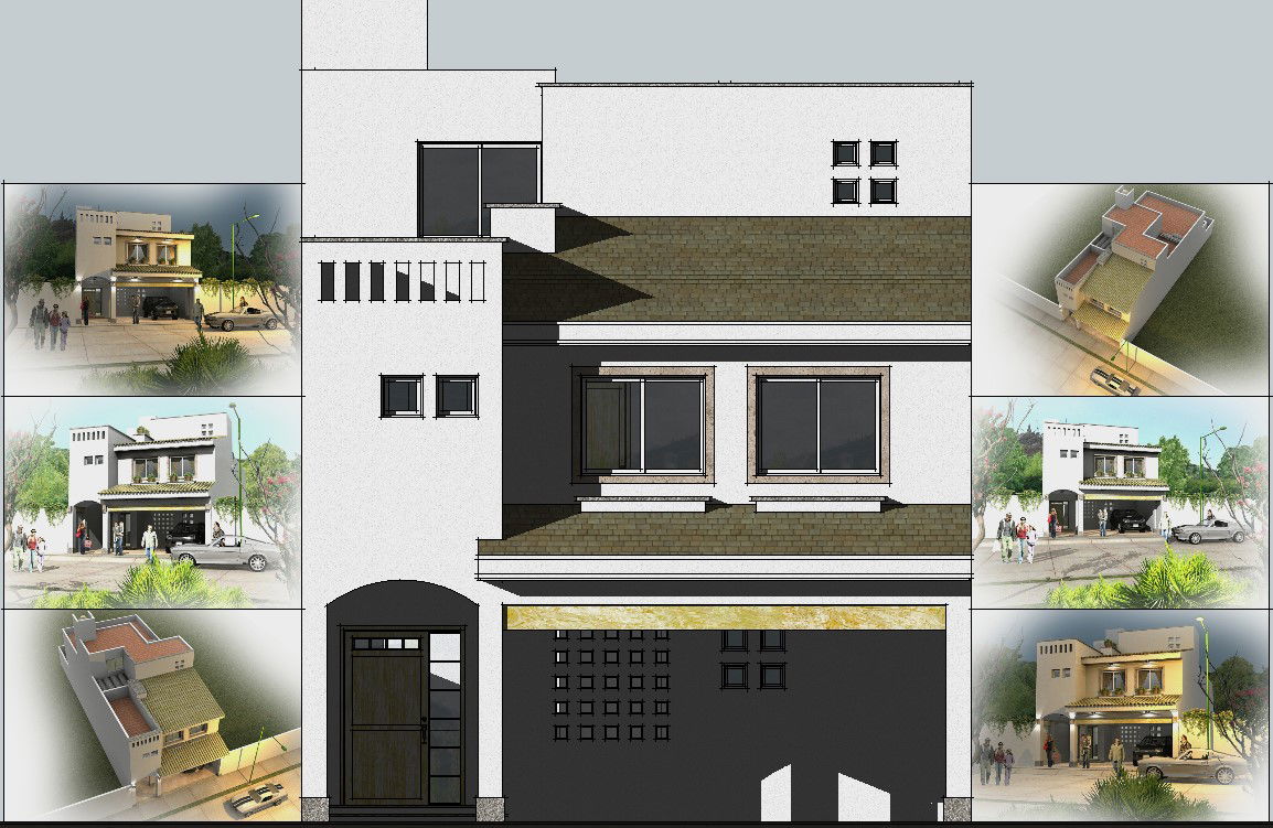 3D Modern House Sketchup Design With Render In Vray