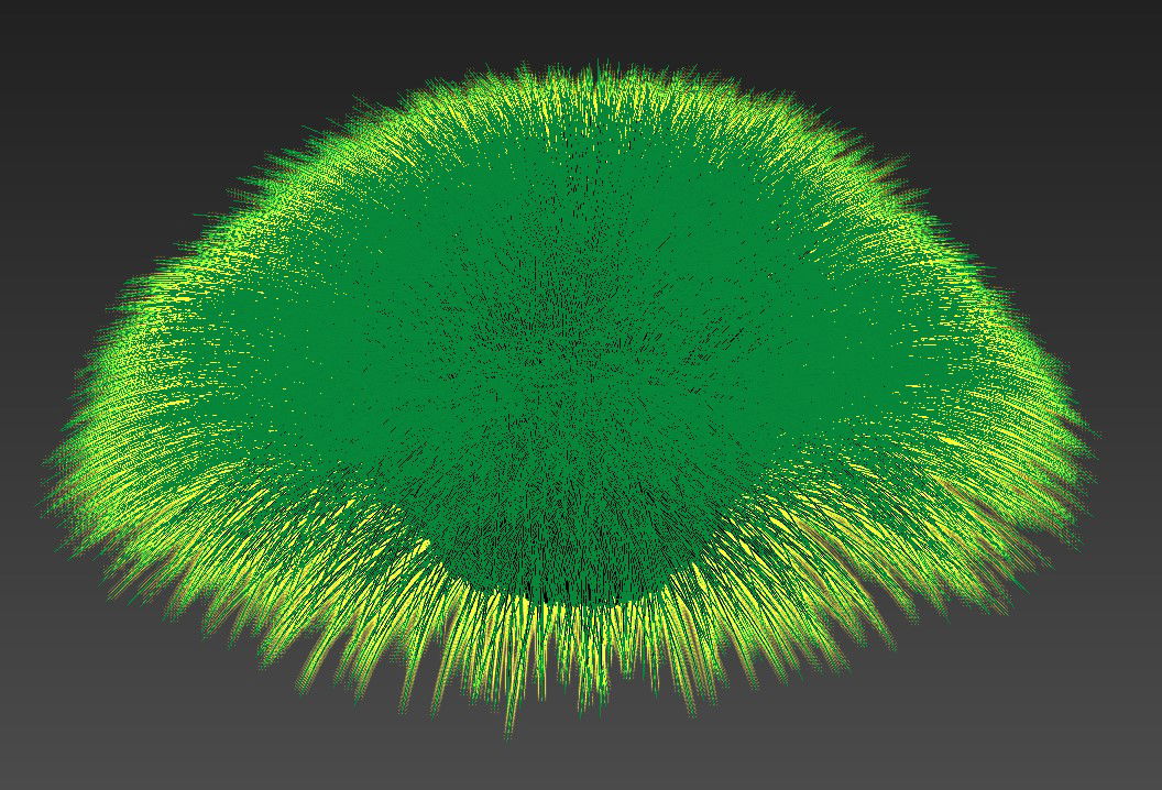 3D Muhlenbergia Rigens Plant MAX File