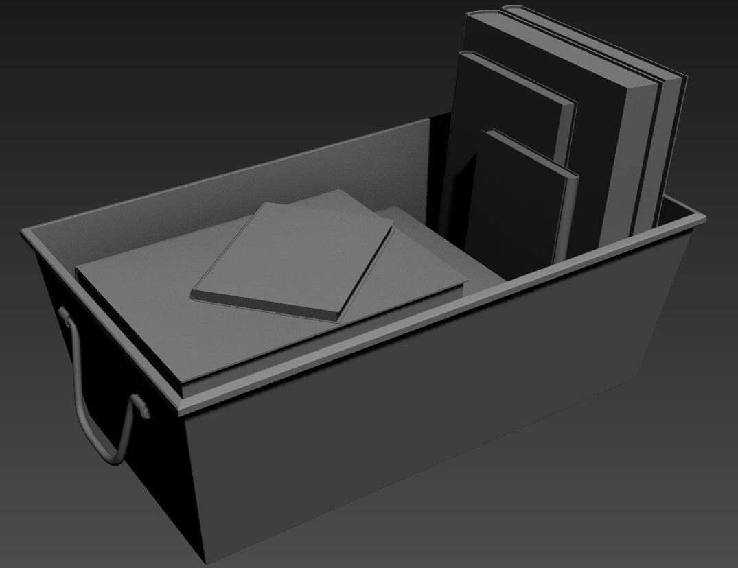 3D Of Book Storage Rendered In 3D MAX File 