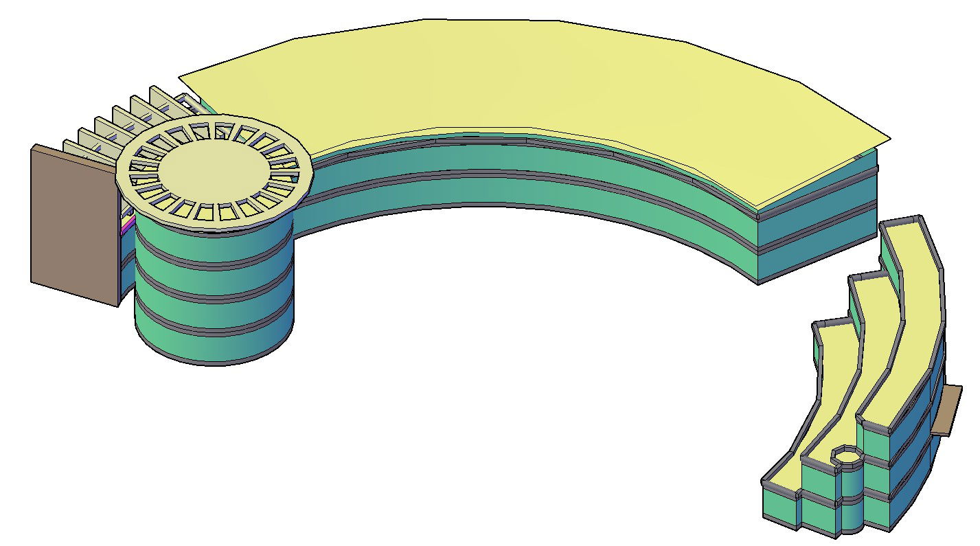 Modern Office Building 3D AutoCAD Design and Layout Drawing files