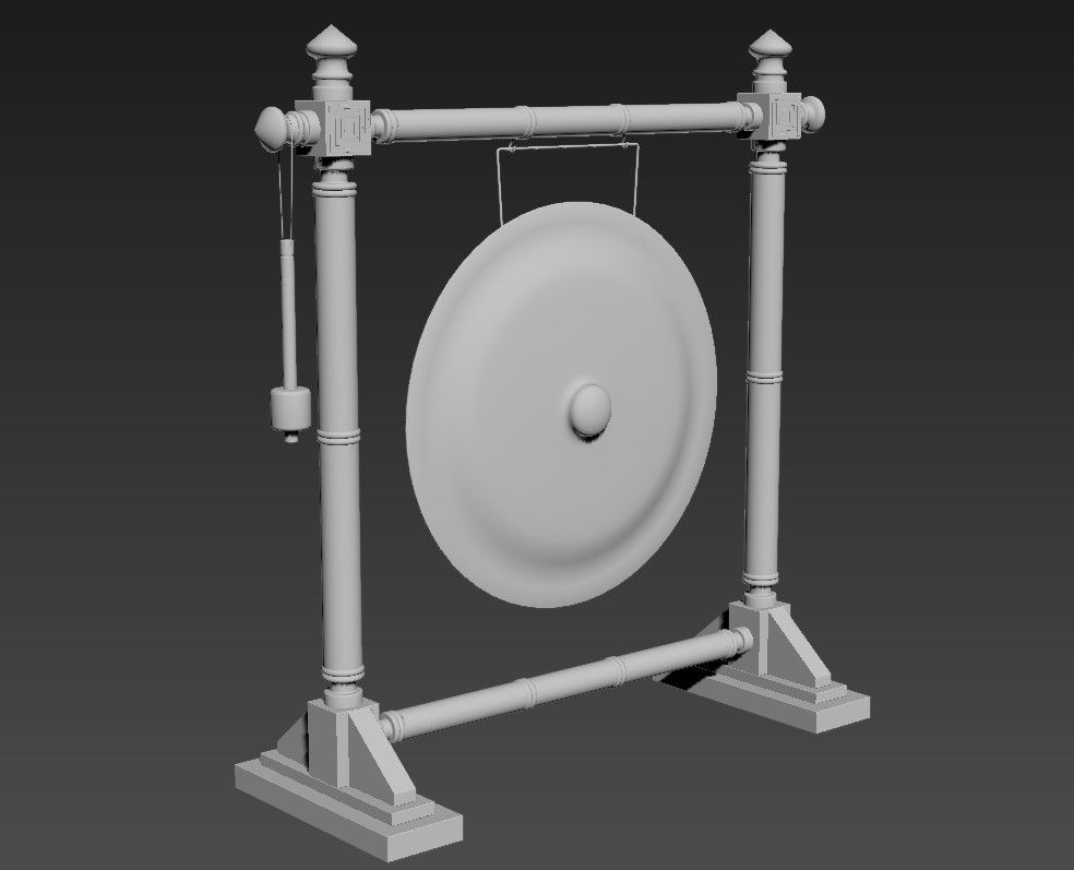 3D Of Vintage Hand Bell 3D MAX File 