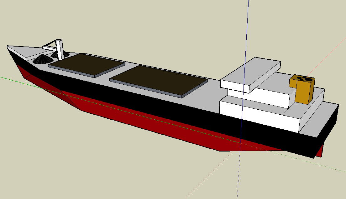 3D Speed Boat Elevation Design SKP File
