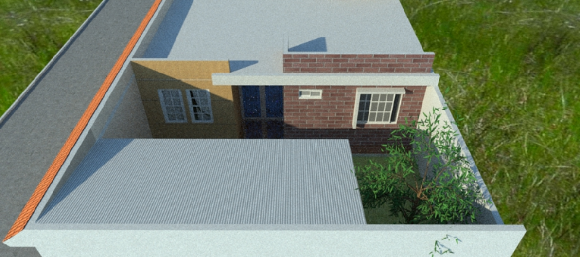 3D detailing of a house dwg file