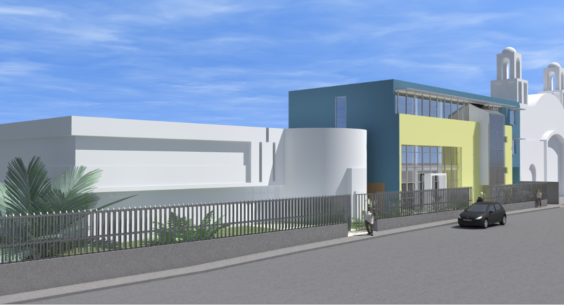 3D detailing of a office building dwg file