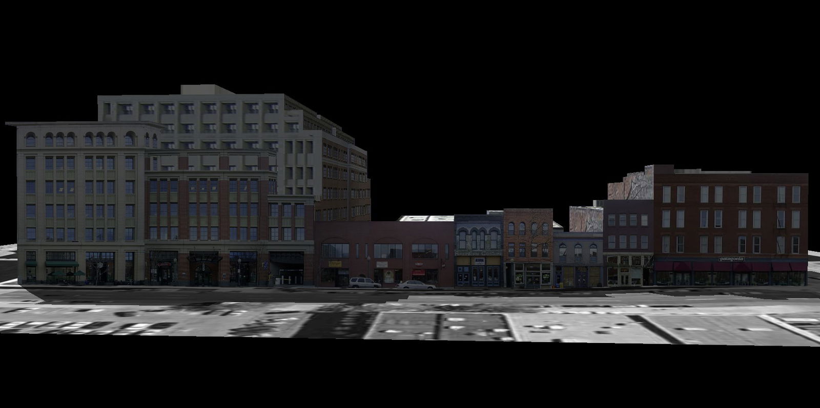 Commercial Building 3D Layout Plan Model in CAD Format files