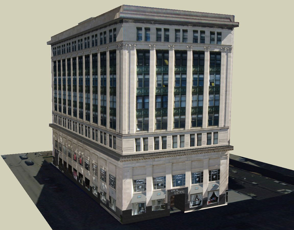 CAD Layout of 3D Commercial Building Structure Planning files