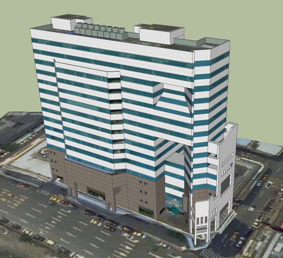 Commercial Building 3D CAD Drawing for Planning Project files