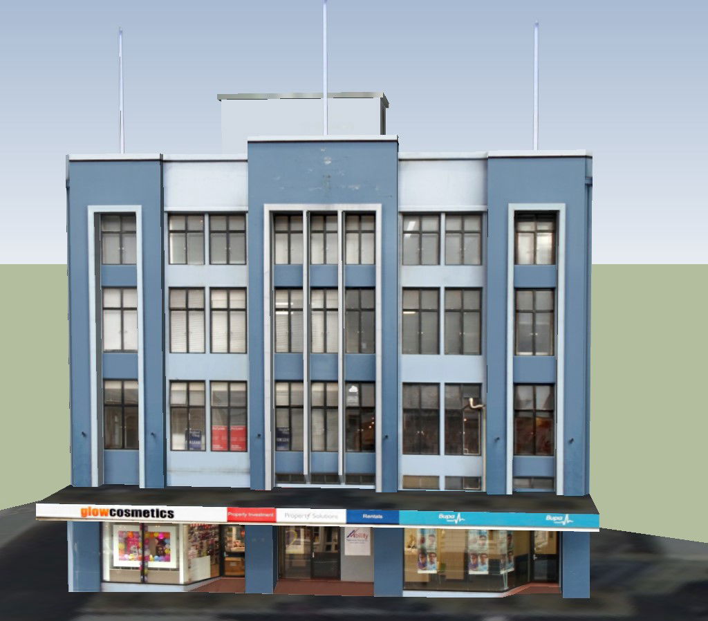 3D Model of Commercial Building Design in SketchUp Format File