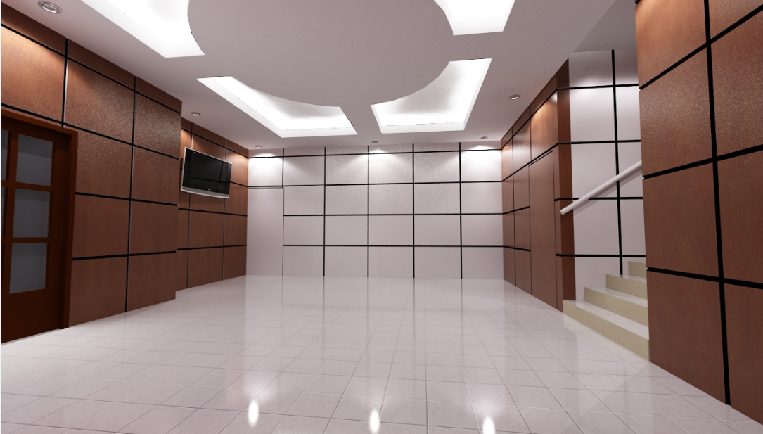 3D view design of office dwg file