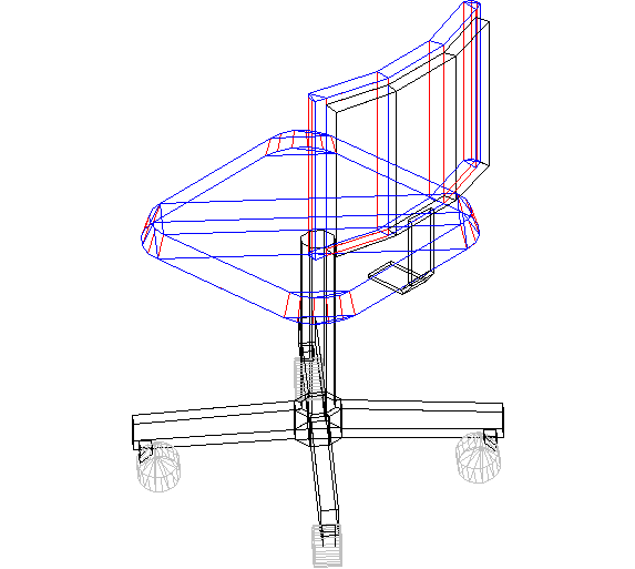 3D Chair Model DWG File for Architects and CAD Designers