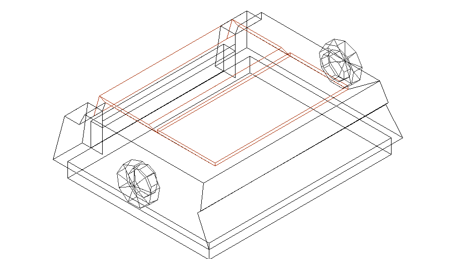3D view of a paper printer
