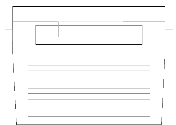 3D view of a printing machine