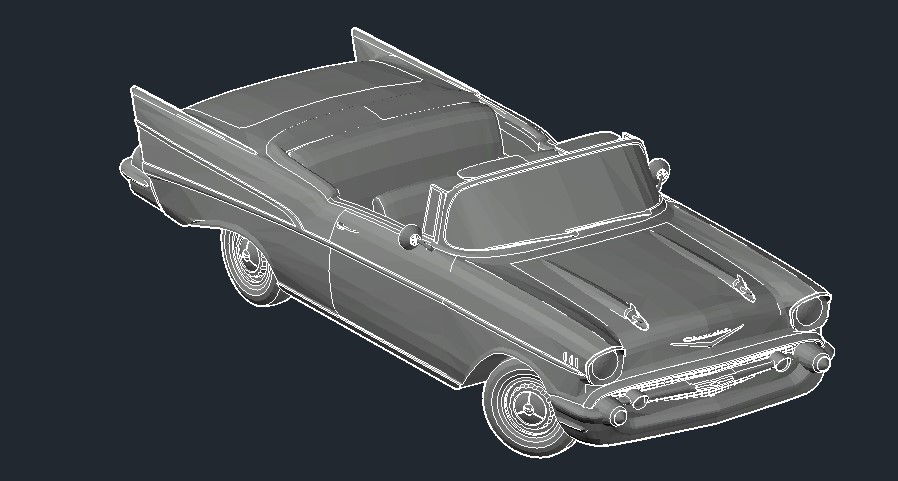 3D AutoCAD car model is given in this file