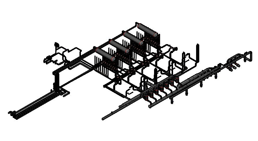 3D Design Of Plumbing Drawing AutoCAD File
