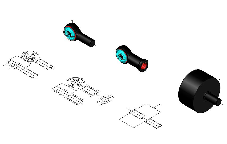 3D Elevation and section drawing of the Load cell separate part details are given in this CAD DWG file.Download the AutoCAD 2D DWG file.