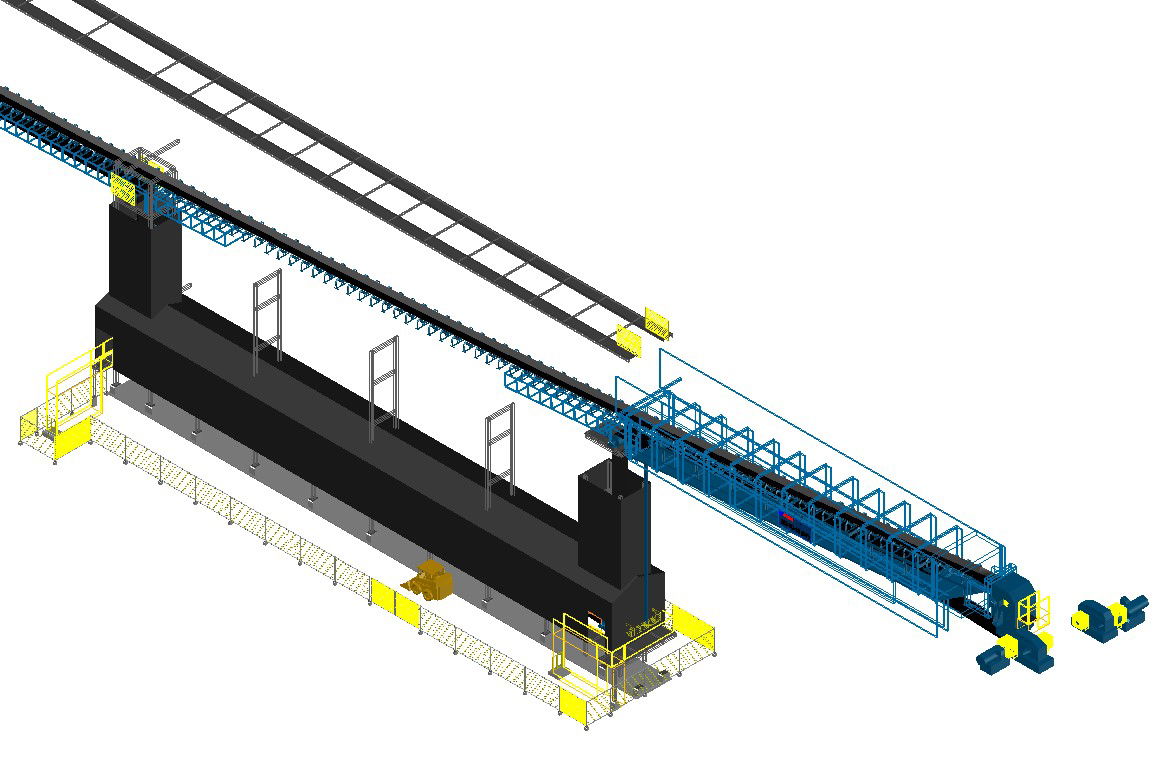 3D Elevation drawing of Crane is given in this CAD DWG file.