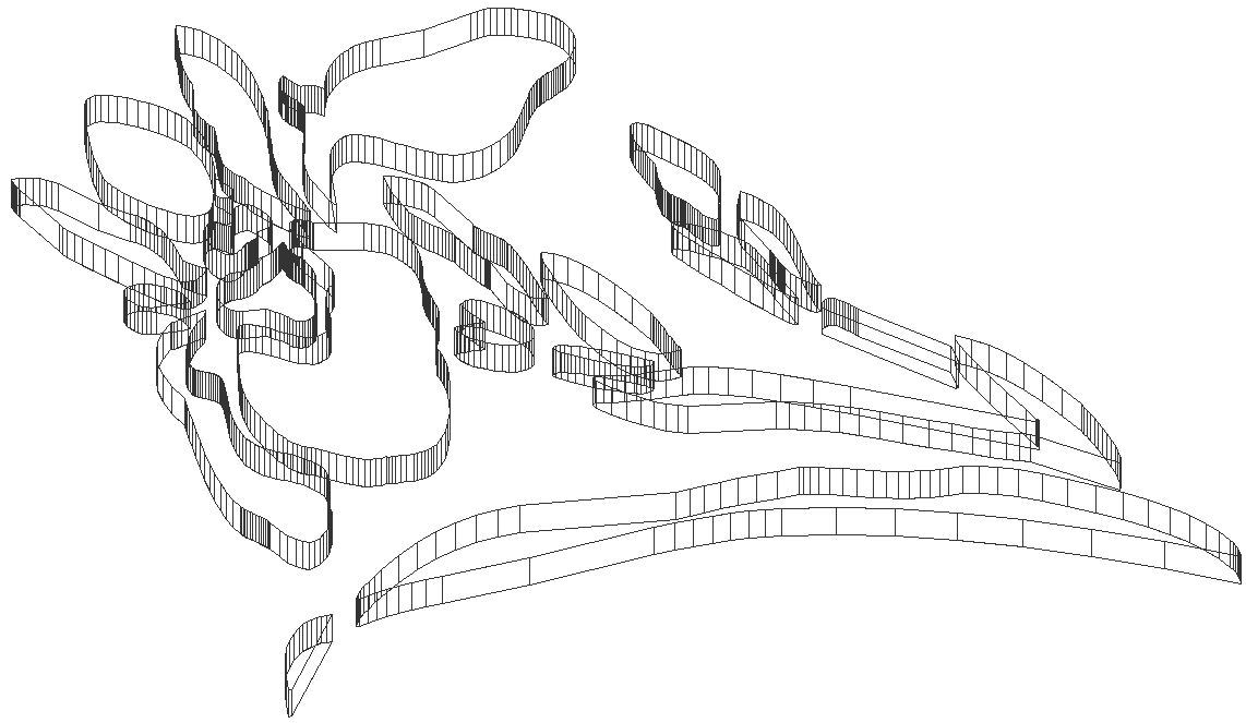 3D Flower art pattern design DWG AutoCAD file