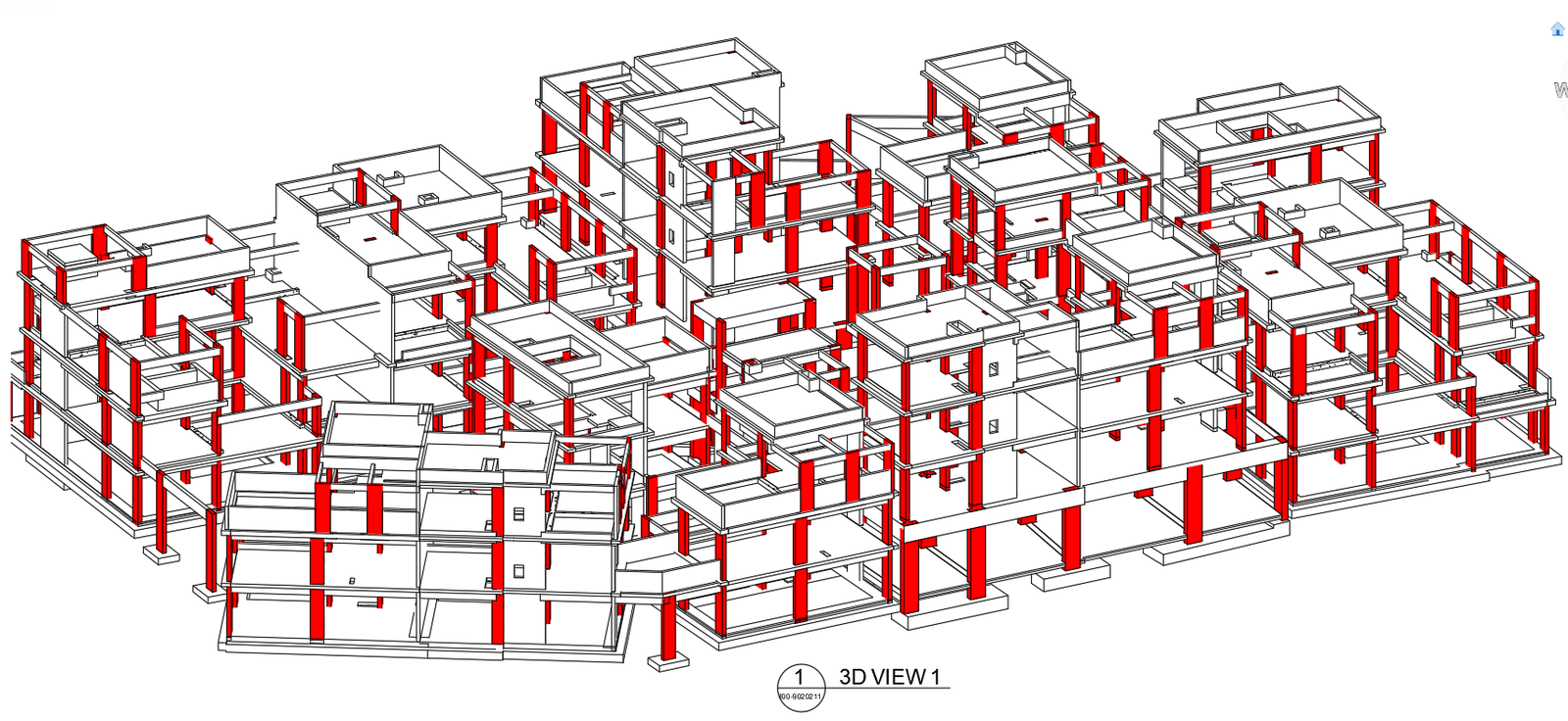 3D Residential House Cluster DWG Project | Cadbull