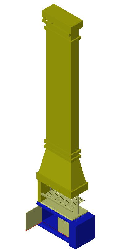 3D drawing of evaporative condenser in AutoCAD, CAD file, dwg file