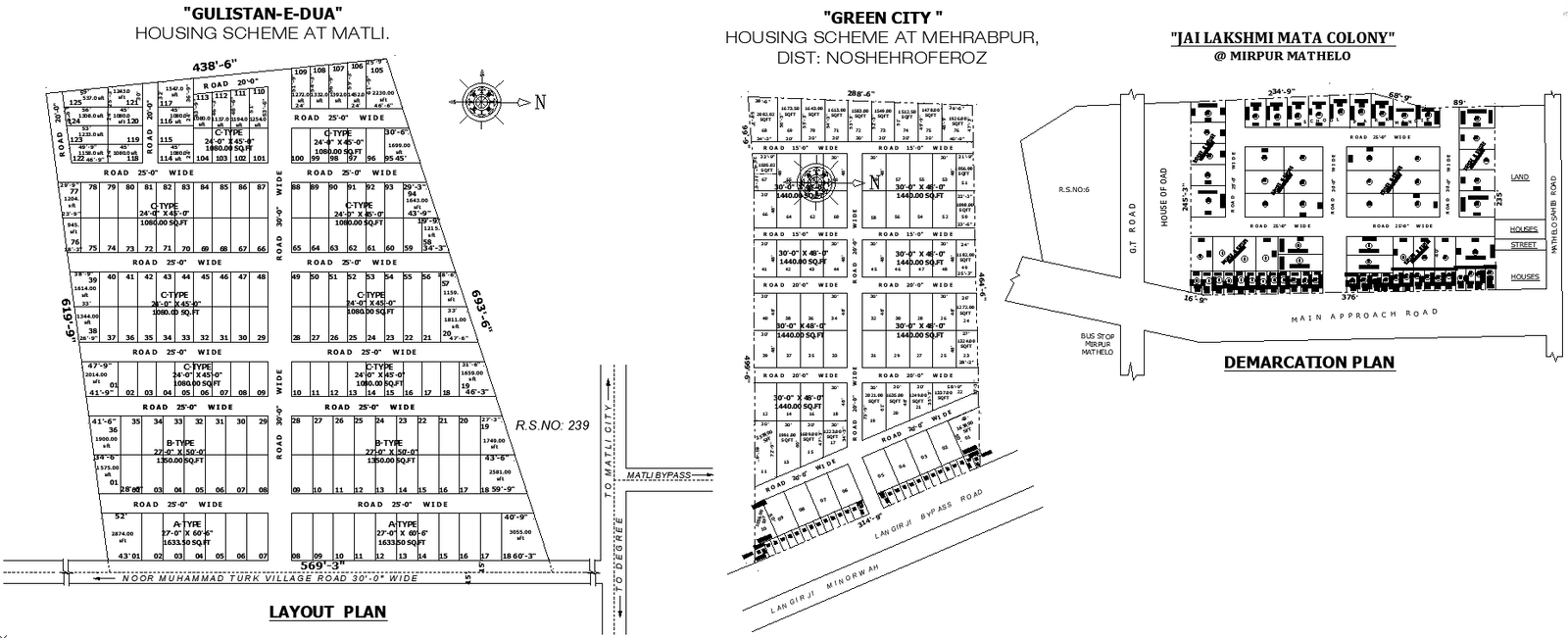 3 Different Residential Housing Scheme CAD DWG Files - Cadbull
