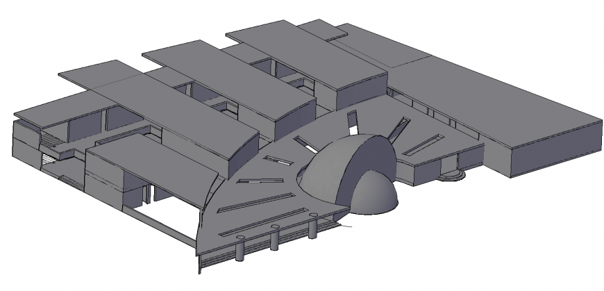 3 d cad drawing of new final school Auto Cad software