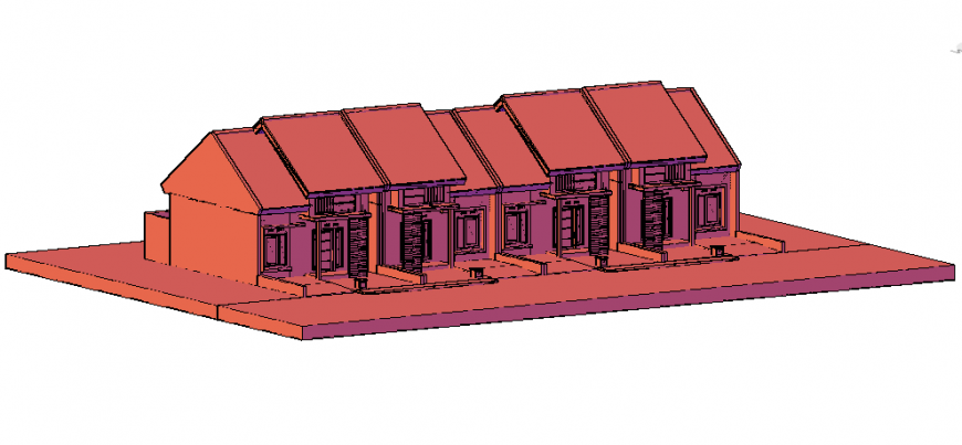 3 d for render house plan layout file