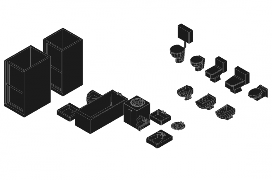 3 D Plumbing sanitary layout file
