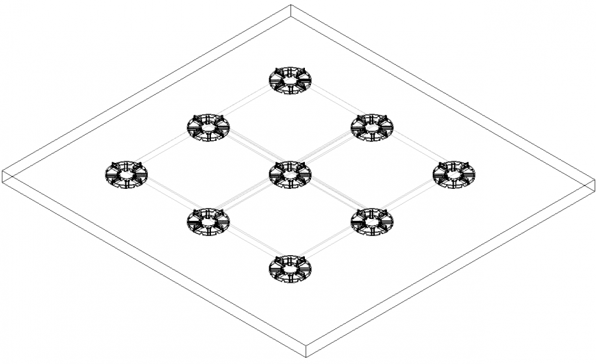 3 d sand cushion terrazzo layout file